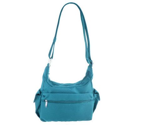 Travelon Anti-Theft Nylon East/West Hobo with Adj. Strap - F10929