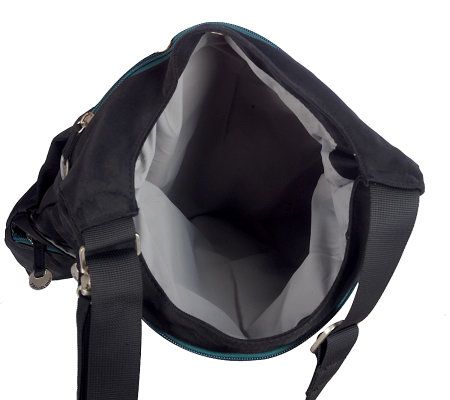 Travelon Nylon City Messenger Bag with Front Pockets
