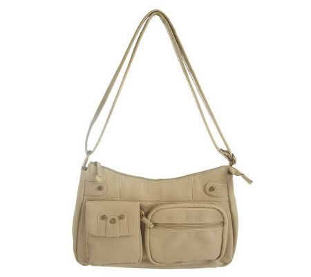 Travelon Pocket Hobo Shoulder Bag with LED Light - F09141