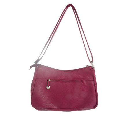 Travelon Pocket Hobo Shoulder Bag with LED Light