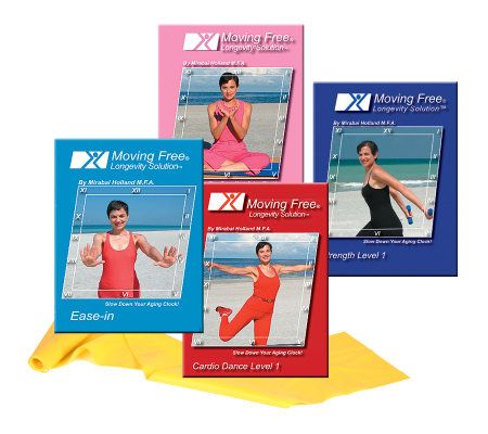 Mirabai Holland Ease-in Exercise DVD Set & Latex Band - F247442