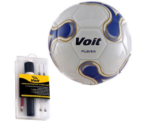 Voit Sz. 4 Player Soccer Ball w/ Ultimate  Inflating Kit - F246543