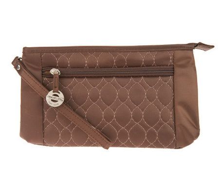 Travelon Convt. Quilted Wristlet, Waist Pouch & Crossbody Bag - F10549
