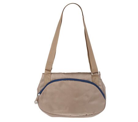 Travelon Twill Flap Front Shoulder Bag