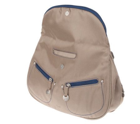 Travelon Twill Flap Front Shoulder Bag