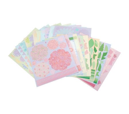 Paper Crafting Pad - Cardstock Flowers - F188962