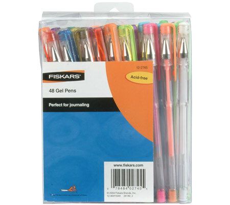 Gel Pen 48pc Set-Assorted Gel, Glitter & Metallic - F158969
