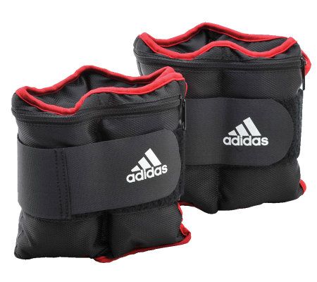 Set of 2 10-lb Adidas Adjustable Ankle/Wrist Weights - F248270