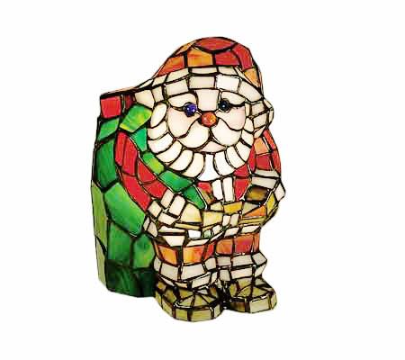 Tiffany Style 9 Small Santa Lamp - H70201