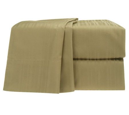 Northern Nights 600TC Supima Cotton Dobby Stripe Sheet Set — QVC.com