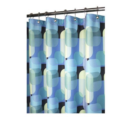 Watershed 2 In 1 Dreamy Squares 72x72 Shower Curtain H184810 On