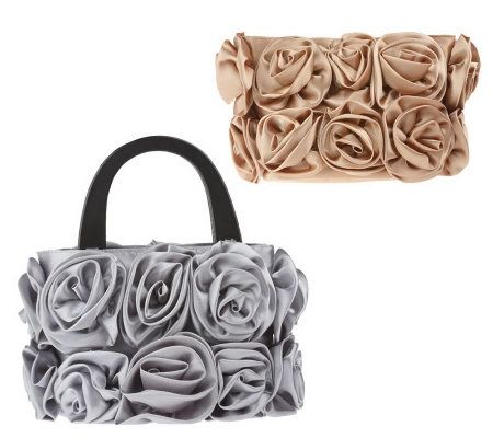 Interchangeable 3-Piece Floral Bag Set by Lori Greiner