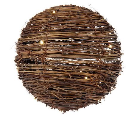 Bethlehem Lights Battery Op. 8 Grapevine Sphere & Timer - H193349