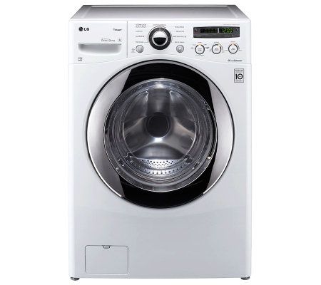 LG Front Load Washer w/ Steam Technology & SenseClean - White - H366273