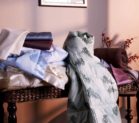 Northern Nights Botanical Fern Full 550FP Down Blanket