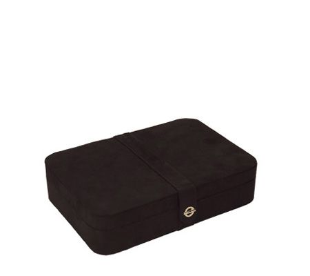 Mele Renee Sueded Fabric Travel Jewelry Case with 24 Sections - J103221