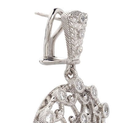 Judith Ripka Sunlace 2.1ct Diamonique Sterling Earrings