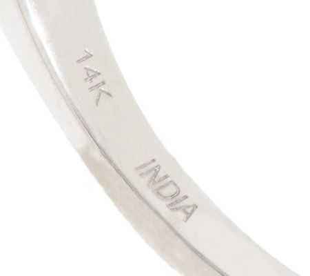 AffinityDiamond 1.00 ct tw Round and Baguette Wave Ring, 14K Gold