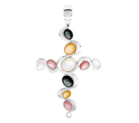 Carolyn Pollack Pebble Beach Sterling Cross Enhancer - J280690