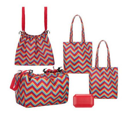 Sachi Shop, Pack & Go Set with Market Totes and Cool Gem - K37109