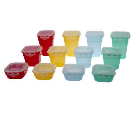 Lock & Lock 12 Piece Multi-Color Nestable Storage Set - K36121