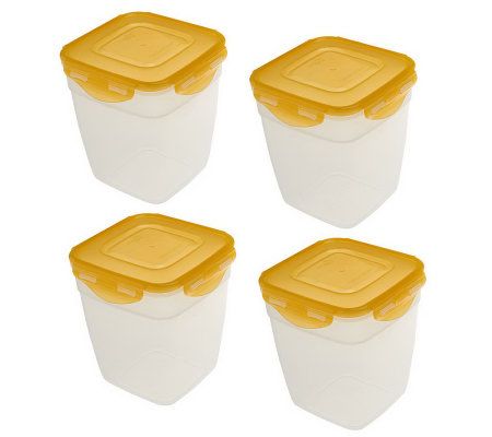 Lock & Lock 4-Piece Nestable Squares Set - K36621