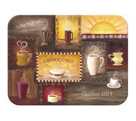 Tuftop Coffee Time Tempered Glass Kitchen Board - K125449