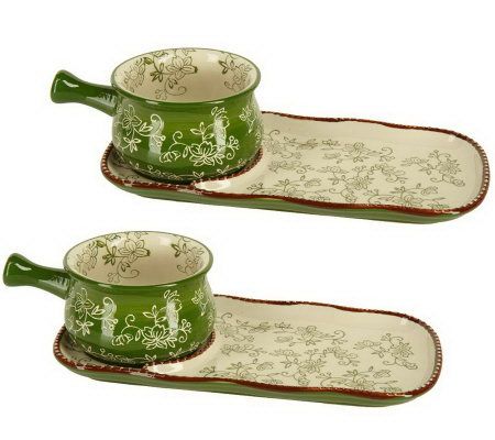 Temp-tations Floral Lace 4-pc. Soup & Sandwich Set - K30849