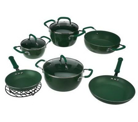 10-Piece ColoredNonstick Cookware Set by MarkCharles Misilli - K36352