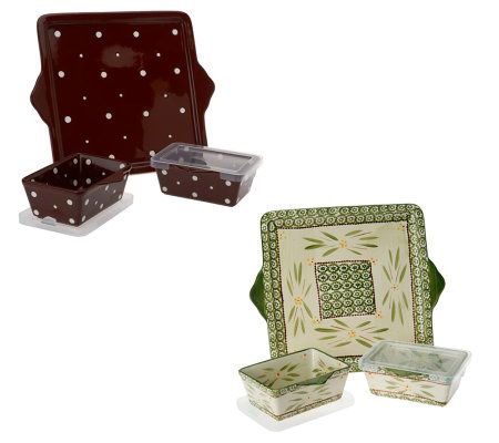 Temp-tations Old World or Polka Dot Cookie Sheet w/ 2 Bakers - K38355