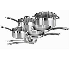 T-Fal C878SA74 Elegance 10-Piece Stainless Steel Cookware Set