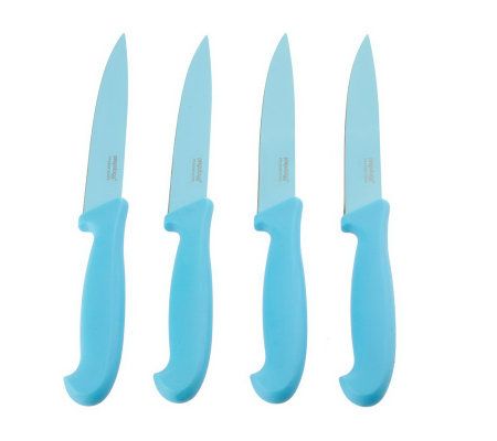 Prepology 4 Piece Set of 4 Nonstick Paring Knives - K36176
