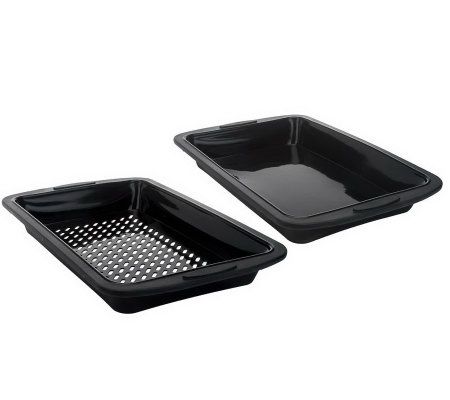 Prepology Set of 2 Silicone Smoker Trays - K36576