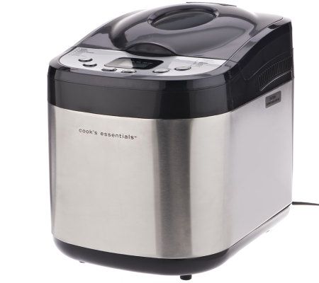 CooksEssentials 2 lb. Digital Stainless Steel Bread Maker w/ 12 Settings - K35596