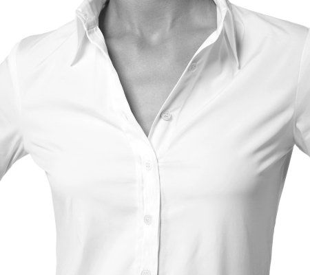 The Shirt Long Sleeve Cotton Blouse with No Gap Technology