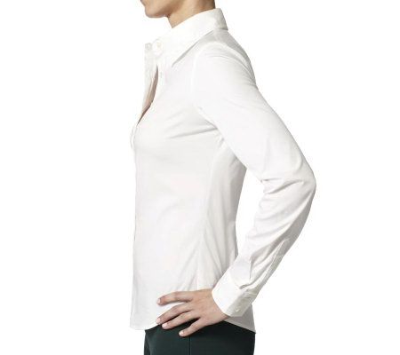 The Shirt Long Sleeve Cotton Blouse with No Gap Technology