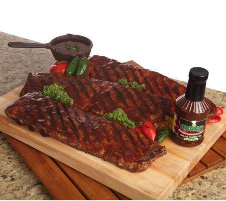 Corkys BBQ (3)2lb.AppleBBQ Rib Racks with 18oz.BonusSauce Auto-Delivery - M25601