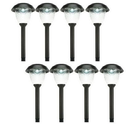 Paradise 8-Pc. Solar Light Set w/ SMT Bulb & LumaBright Tech - M27701