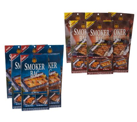 Savu (6) Flavored Indoor/Outdoor Gourmet Smoker Bags - M21803