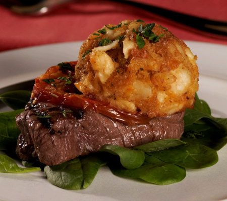 Kansas City (8) 5 oz. Top Sirloin Steaks & (8) 3 oz. Crab Cakes - M41311