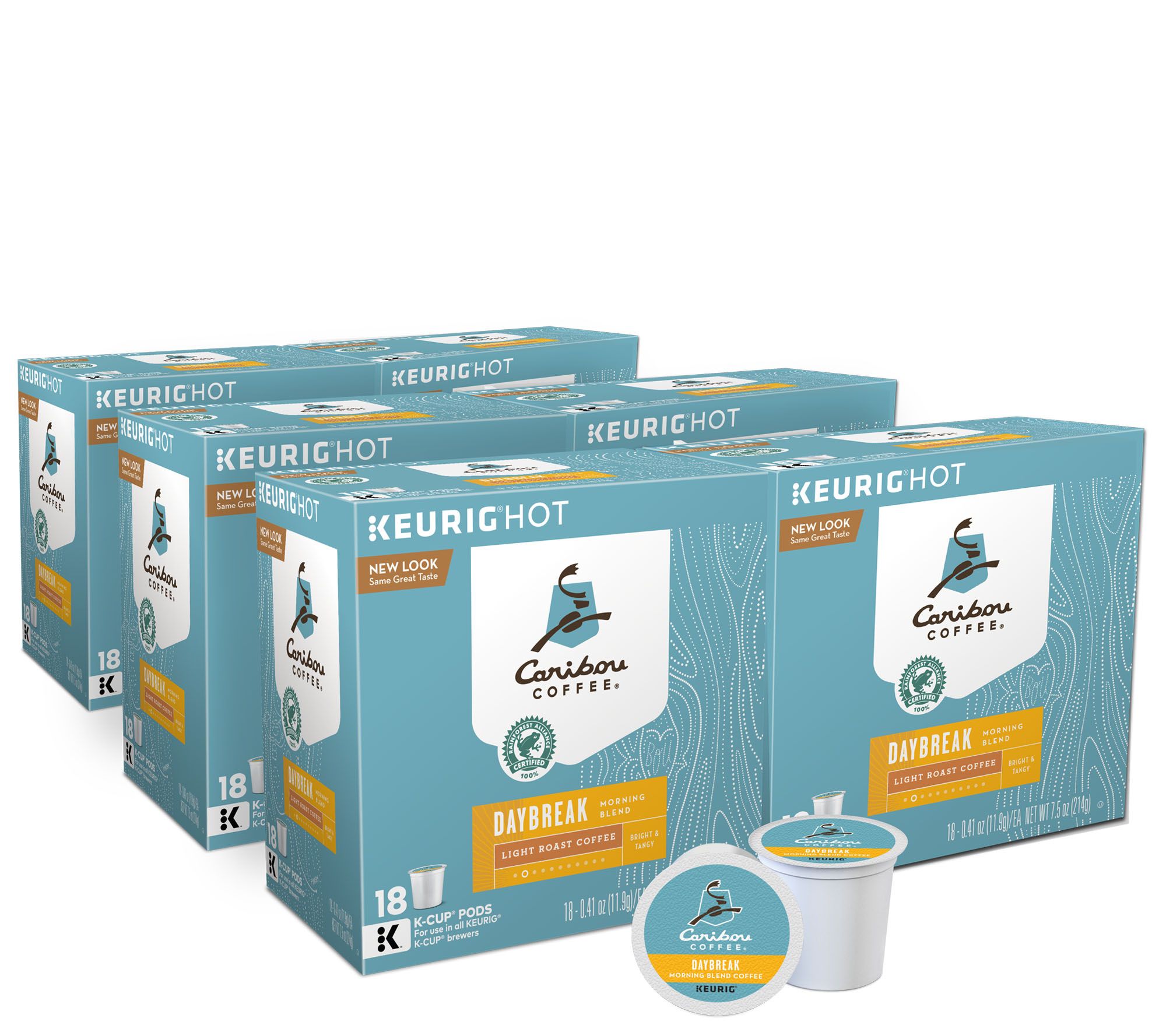 Keurig 108-pc K-Cups Caribou Daybreak Morning Coffee - M111420