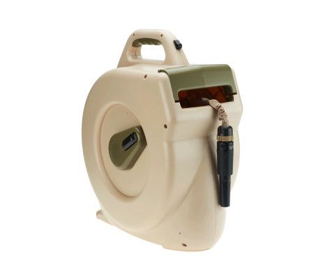 HydroHose Retractable Automatic Hose Reel with 50ft Flat Hose - M29227