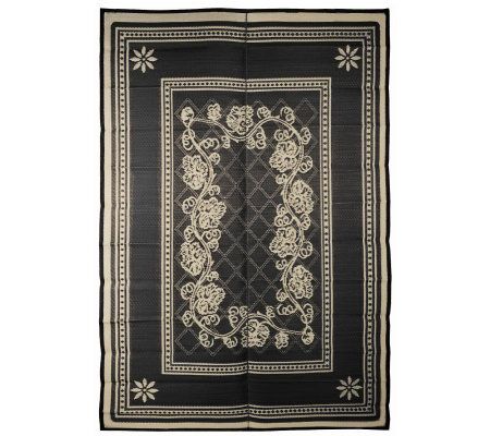 Floral Garden 9x12 Reversible Outdoor Mat by Fireside Mats - M27465