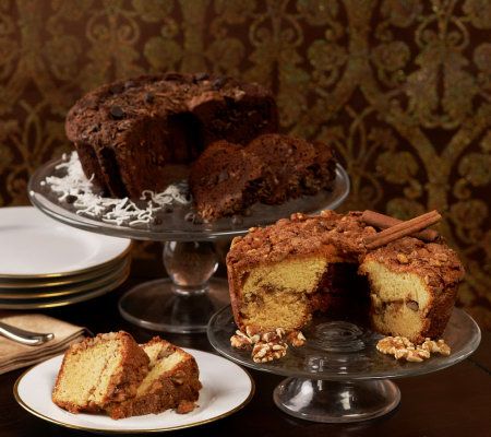My Grandmas (2) 28 oz. Choc. Coconut & Cinnamon Walnut Coffee Cakes - M29167