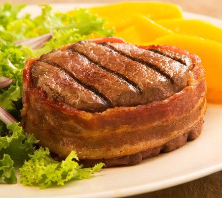 Kansas City Steaks (12) 8oz Filet Mignon with Bacon - M106471