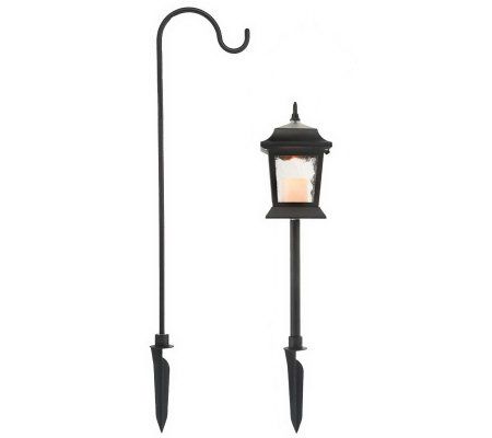 Solithia 3-in-1 Solar Powered FlamelessCandle Lantern w/Timer - M27376