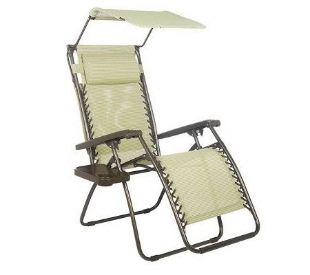Bliss Hammocks Gravity Free Recliner with Canopy & Cup Tray - M25993