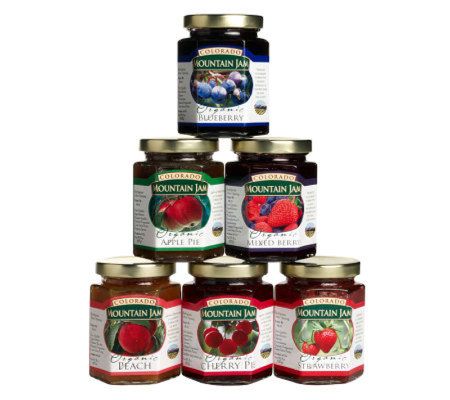 Colorado Mountain Jam Certified Organic (6) 8-oz Jams - M112596