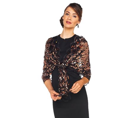Joan Rivers Lavish Luxury Sequin Scarf