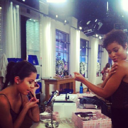 Models getting ready! Models getting ready!
